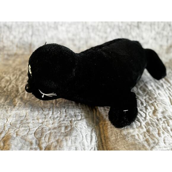 Vintage 1987 Squeezums Seymour Black Seal 16” Plush! RARE Fundamental - Picture 3 of 7